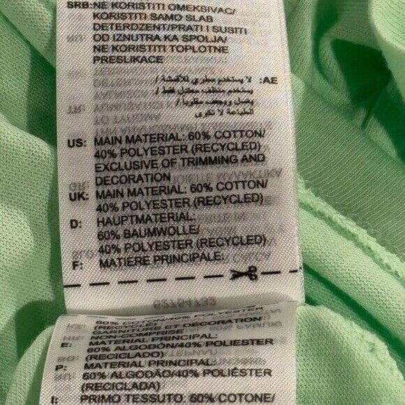 ADIDAS Women’s Adicolor Trefoil Boxy T-Shirt Semi Green Spark Size L NEW - Picture 6 of 6